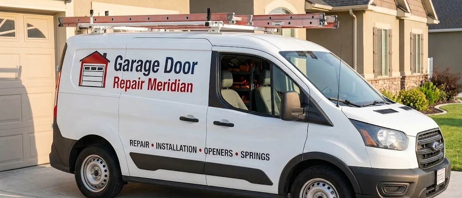 Garage Door Repair Meridian service vehicle in Meridian, MS