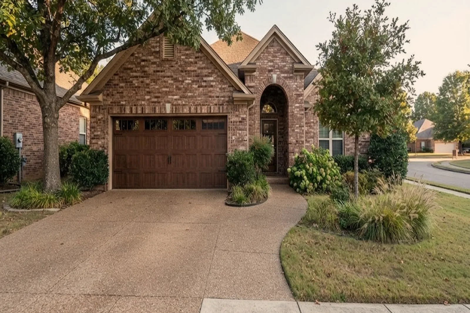 Garage door on a home in Meridian, MS